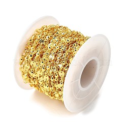 Brass Textured Flat Round Link Chains&nbsp;CHS-H112-12G