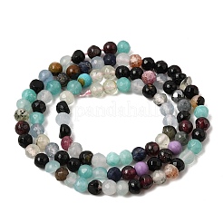 Natural & Synthetic Mixed Gemstone Beads Strands&nbsp;GG-CBAA998-A01-4mm