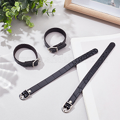 Flat PU Imitation Leather Cord Bracelets for Women Men&nbsp;BJEW-WH0020-70B
