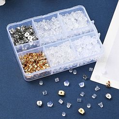 14 個 7 スタイルアクリルピアスボディジュエリー  ストレートバーベルタングリングを含む  カーブした眉毛リング  円形鼻輪  フラットバックスタッドリップリング  透明  12~30x3~12mm  2個/スタイル&nbsp;DIY-FS0005-41
