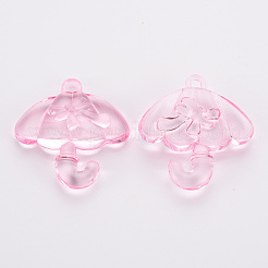 Transparent Acrylic Pendants&nbsp;TACR-T024-01B-903