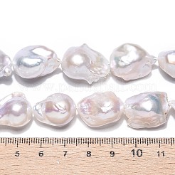 Natural Baroque Pearl Keshi Pearl Beads Strands&nbsp;PEAR-S019-02C-03