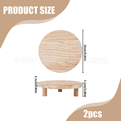 Round Wood Display Riser Stands for Jewelry&nbsp;AJEW-WH0410-235