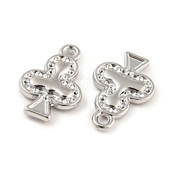 ラックメッキ合金ペンダント  カドミウムフリー＆ニッケルフリー＆鉛フリー  花  プラチナ  19x12x2mm  穴：1.8mm&nbsp;PALLOY-D023-19P