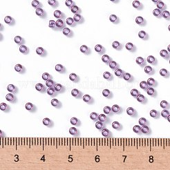 MIYUKIラウンドロカイユビーズ  日本製シードビーズ  8/0  （rr312)アメジストゴールド光沢  3mm  穴：1mm  約2111~2277個/50g&nbsp;SEED-X0055-RR0312