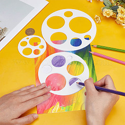 3Pcs Geometric Acrylic Drawing Painting Stencils&nbsp;AJEW-BC0009-45B