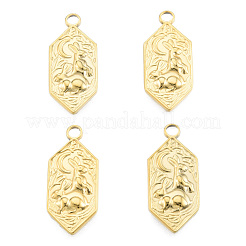 Ion Plating(IP) 201 Stainless Steel Pendants&nbsp;STAS-N098-254LG