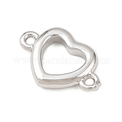 Brass Heart Ring Connector Charms&nbsp;KK-Z132-22P