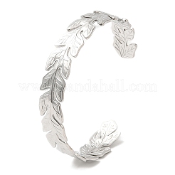 Non-Tarnish 304 Stainless Steel Cuff Bangles&nbsp;BJEW-K267-06P