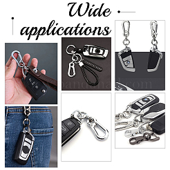 6Pcs 2 Colors Alloy Keychain Clasps&nbsp;DIY-CA0004-46