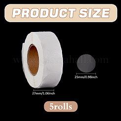 ペット用粘着ステッカー  スプールで  長方形  ホワイト  27mm&nbsp;DIY-WH0587-03