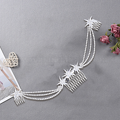 Alloy Rhinestone Hair Combs&nbsp;MRMJ-WH2007-031P