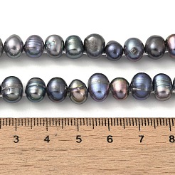 Dyed Natural Cultured Freshwater Pearl Beads Strands&nbsp;PEAR-A006-29A