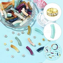 DIY Curved Tube Bracelet Making Kit&nbsp;DIY-FS0010-36