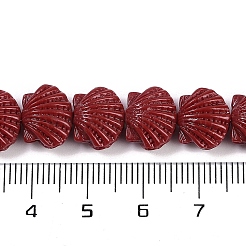 Synthetic Coral Dyed Carved Beads Strands&nbsp;CORA-K009-05A-05