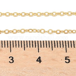 真鍮のアズキチェーンネックレス  長持ちメッキ  18KGP本金メッキ  40~41cm&nbsp;NJEW-K123-05G