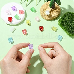 16Pcs 8 Colors Transparent Glass Enamel Beads&nbsp;GLAA-CJ0002-66