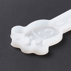 シリコンモールド  レジン型  ヘアアクセサリー クラフト作りに  キリン模様  58x27x5mm  内径：25x68mm&nbsp;DIY-J009-04E