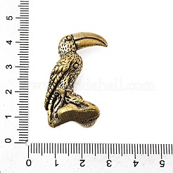 Brass Parrot Miniature Figurines Statues for Home Office Desktop Ornament&nbsp;KK-S335-05AB