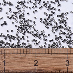 MIYUKIデリカビーズ  シリンダー  日本製シードビーズ  11/0  (db0452) 亜鉛メッキダークグレー  1.3x1.6mm  穴：0.8mm  約20000個/袋  100 G /袋&nbsp;SEED-J020-DB0452