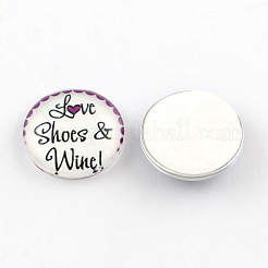 Half Round/Dome Mix Photo Glass Flatback Cabochons for DIY Projects&nbsp;X-GGLA-Q037-20mm-04