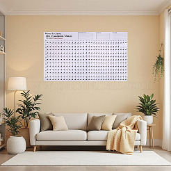 2025 365日間カレンダープランナーシート  オフィスの壁掛け用ポスターカレンダー  ホワイト  740x525x0.1mm&nbsp;AJEW-TAC0034-12