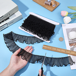 5 Yards Polyester Pleated Lace Trim&nbsp;OCOR-FG0003-36D
