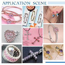 120Pcs 6 Colors Diamond Shape Grade A Cubic Zirconia Cabochons&nbsp;ZIRC-PH0001-43D-04