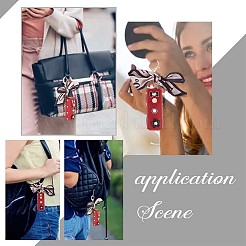 PU Leather Lipstick Storage Bag Pendant Keychain&nbsp;KEYC-WH0036-23B