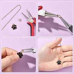 10Pcs Brass Locking Jump Rings&nbsp;KK-YW0003-96A-G