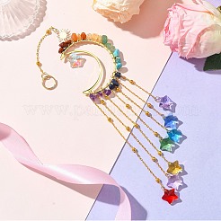 Star Glass Pendant Decoration&nbsp;HJEW-JM02116