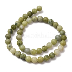 Natural Chinese Southern Jade Beads Strands&nbsp;G-Z158-A01-8mm