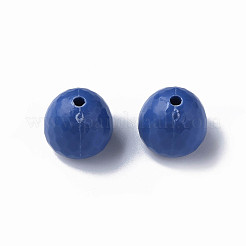 不透明なアクリルビーズ  多面カット  ティアドロップ  藤紫色  15x14.5mm  穴：2mm  約243個/500g&nbsp;MACR-S373-10A-A16