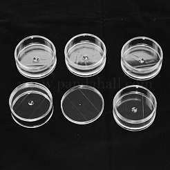 プラスチックビーズ収納ケース  ラウンド  5バイアル  透明  7x13.3cm  容量：15ml（0.5液量オンス）  5バイアル/セット&nbsp;CON-S038