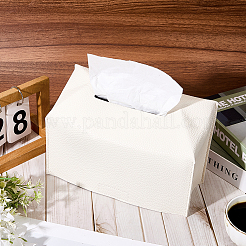 PUレザーティッシュボックス  多機能ティッシュボックスカバー  ホワイトスモーク  完成品：192x245x96mm&nbsp;AJEW-WH20064-35C