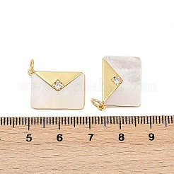 Brass Micro Pave Cubic Zirconia Pendants&nbsp;X-KK-U058-19G