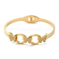 Adjustable Butterfly Torque Bangles&nbsp;BJEW-F474-25G