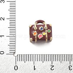 Rack Plating Brass Enamel Beads&nbsp;KK-Q017-19G