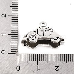 チベット風亜鉛合金チャーム  鉛フリー＆カドミウムフリー  車  アンティークシルバー  14.7x22.6x9.5mm  穴：2mm&nbsp;X-TIBEP-R334-142AS-RS