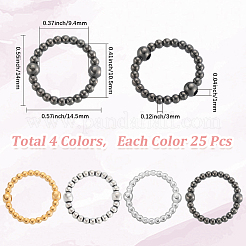 100Pcs 4 Colors Alloy Bead Frame&nbsp;FIND-SC0017-82