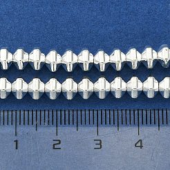 Electroplated Synthetic Non-Magnetic Hematite Beads Strands&nbsp;G-H020-G01-04