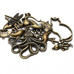 Tibetan Style Alloy Animal Pendants&nbsp;TIBEP-X0003-03-AB