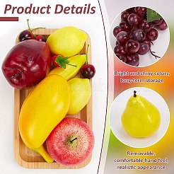 18Pcs 12 Styles Foam Imitation Fruit&nbsp;DJEW-CN0001-33