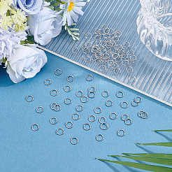 304ステンレススチール丸カン2000個  オープン丸カン  ステンレス鋼色  7x0.8mm  内径：5.4mm  20ゲージ&nbsp;STAS-ME0003-49