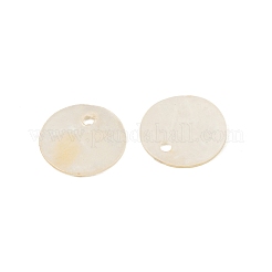 Natural Capiz Shell Disc Charms&nbsp;SHEL-HY0001-20A