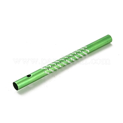 アルミ丸チューブペンダント  風鈴作り用品  コラム  芝生の緑  79x6mm  穴：2.5mm&nbsp;STAS-Q316-06C-1