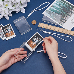 3Inch Plastic Rectangle Photo Cases Pendant Decoration&nbsp;DIY-WH0504-833