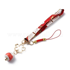 Brass Pendant Keychains&nbsp;HJEW-WH0039-15E