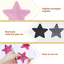 32Pcs 8 Colors Computerized Embroidery Cloth Self Adhesive Patches&nbsp;PATC-HS0001-07
