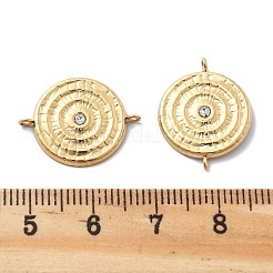 PVD Vacuum Plating 304 Stainless Steel Flat Round Vortex Connector Charms&nbsp;STAS-R130-23G